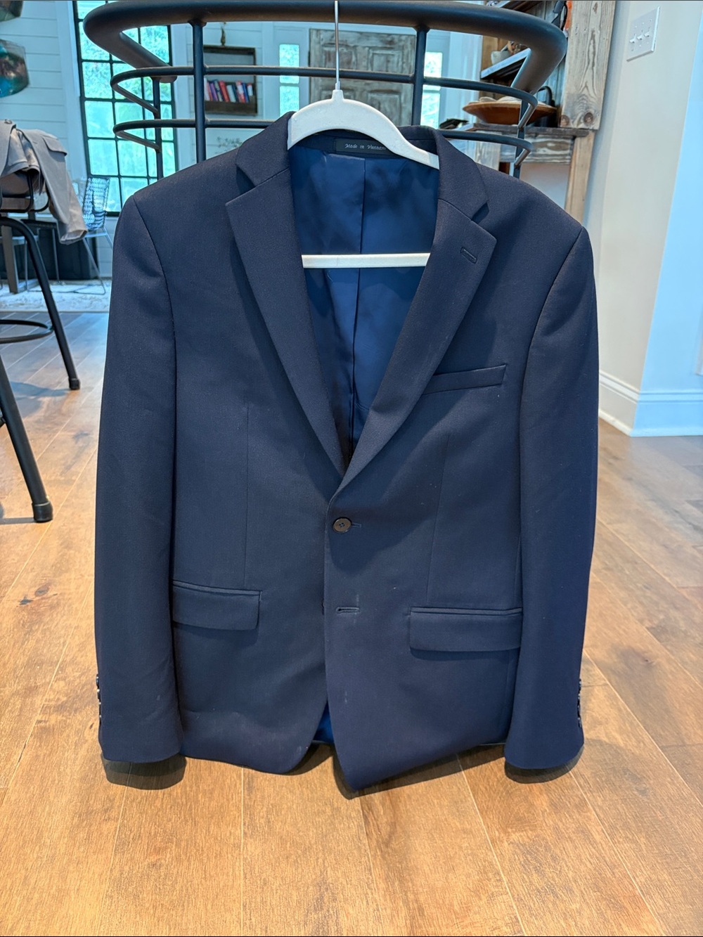 Van Heusen Navy Single-Button Sport Coat